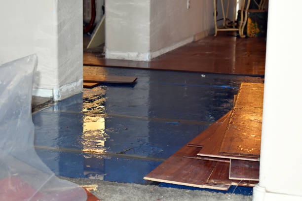 Professional Burst Pipe Cleanup technician working in Manville, NJ